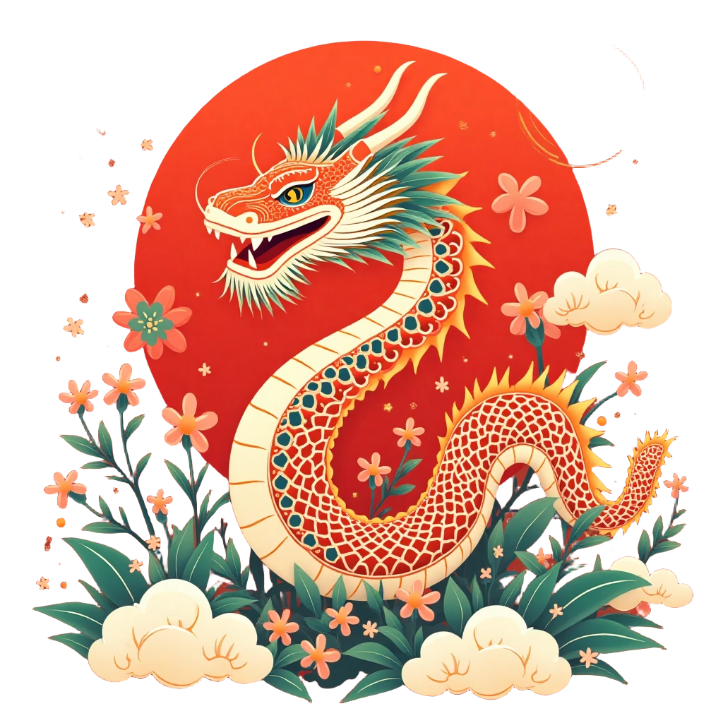 Oriental Dragon in Bloom